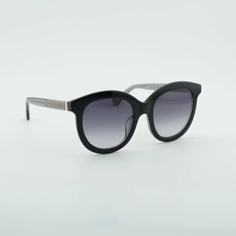 Kate Spade LILLIAN/G/S 0807 9O Sunglasses Black Round Frame, Grey Lenses